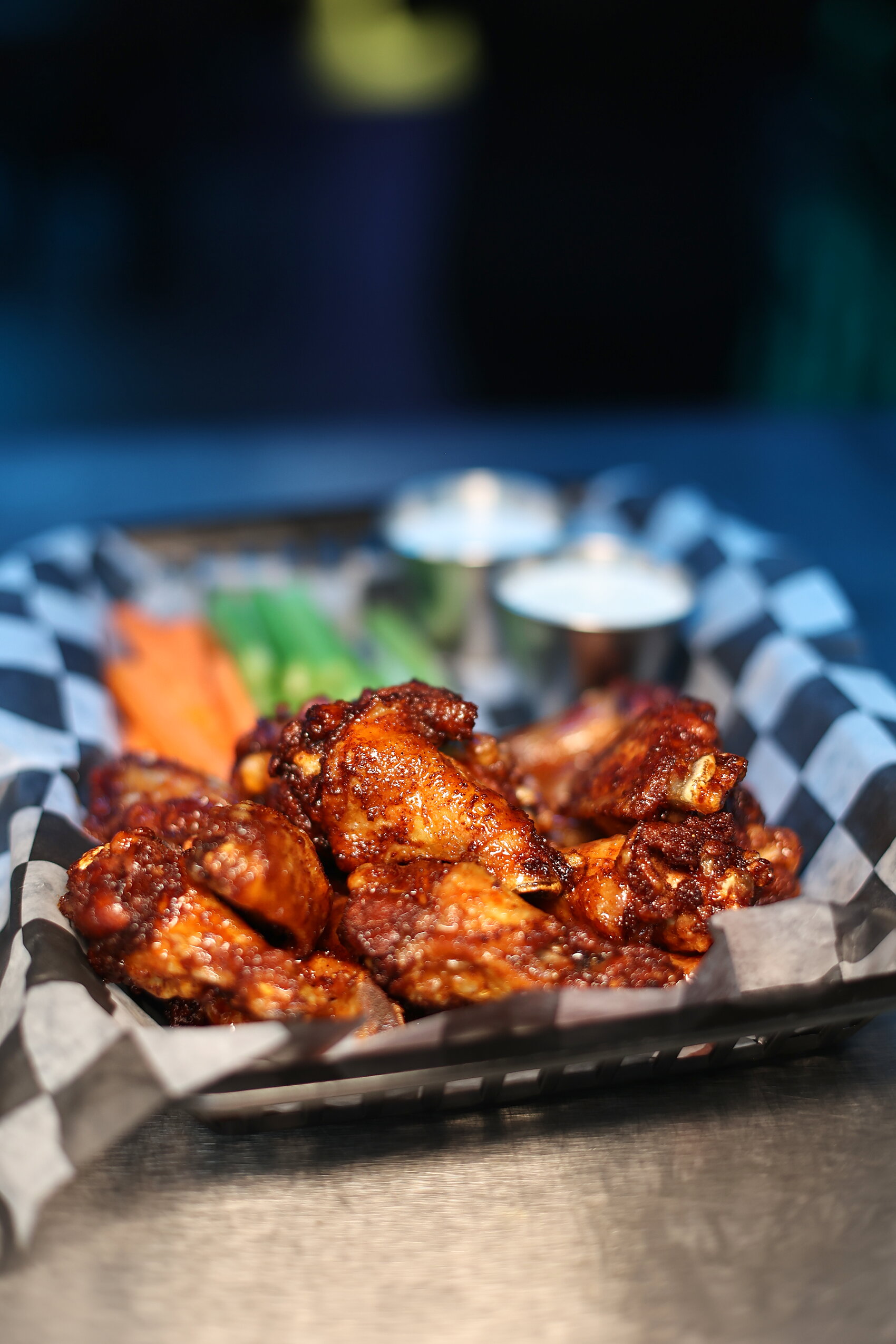 Signature wings with fries and ranch
